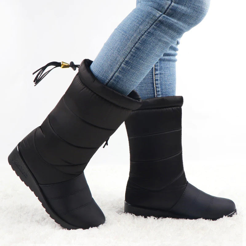 🔥Winter Promotion - 49%OFF🔥Women's Water-Proof Winter Boots, Casual Tassel Decor Plush Lined Snow Boots