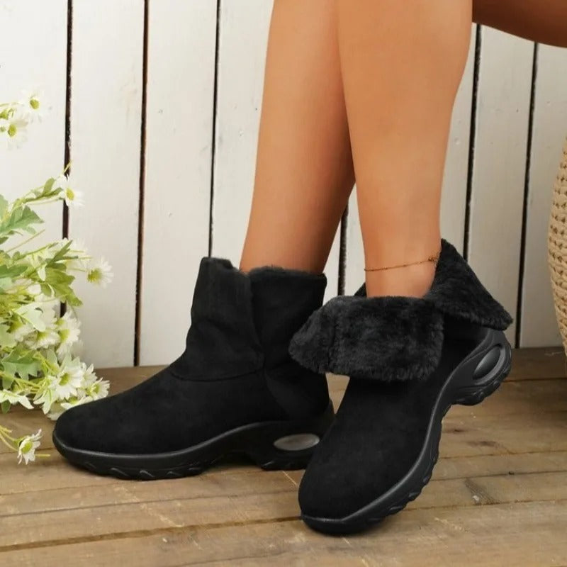 2023 Women's Premium Orthopedic Ankle Boots, Comfortable Slip On Plush Lined Winter Boots